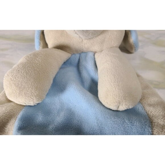 SL Home Fashions Elephant Baby Security Blanket Lovey Plush Ultra Soft Blue Tan - Picture 3 of 7
